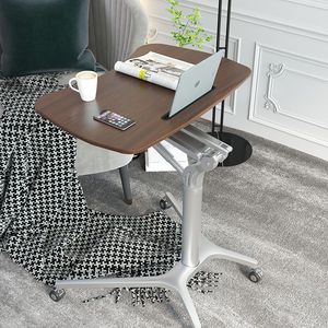 2024 nuevo estilo profesional Oficina sentarse de pie Escritorio de computadora móvil mesa de altura ajustable Construcción de aleación de aluminio - Product Image 6