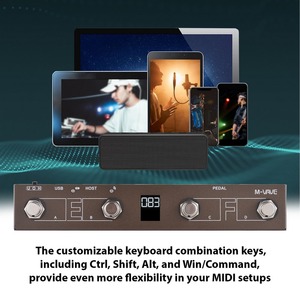 Controlador MIDI inalámbrico BT, controlador de Pedal MIDI, controles de aplicación inteligente, pantalla de visualización Digital, 2 unidades - Product Image 5