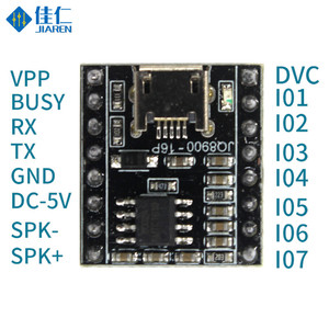 JQ8900-TF DFPlayer mini MP3 ses Decode kurulu MP3 ses modülü u-disk IO/seri Port ile TF kart arduino için DFPLAYER