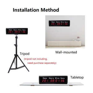 1 Zoll 9 Ziffern Innenwand montage 999 Tage LED Countdown Timer Digital programmier bar 7 365 Tage Digital Count Up Clock