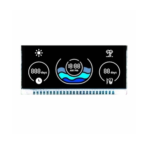 Custom VA 7 display lcd segmento Bianco Sul display LCD Nero con Pin di connessione - Product Image 1