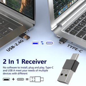 2,4 GHz Wireless USB-Fernbedienung PowerPoint Presenter Roter Laserpointer Kompatibel mit Mac Keynote & PC Laptop - Product Image 5