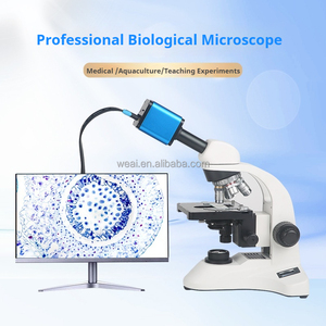 WEIAI Microscopio Dental 1000X-1600X, Microscopio Digital con Pantalla Lcd, Microscopio de Vídeo Trinocular Biológico para Laboratorio - Product Image 2