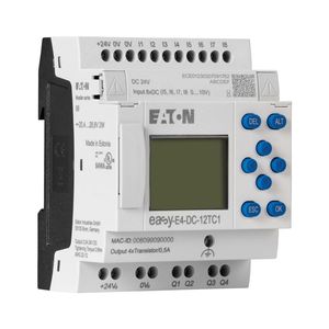 Eaton Moeller Series EASY E4 Relés de control Pantalla (Ethernet expandible) 24 V DC Entradas Digital 8 Analógico 4 Tornillo Terminal - Product Image 4
