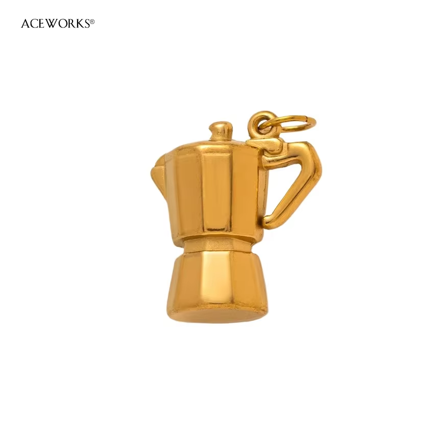 Moka pot Charm - Gold