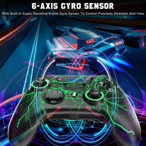 TOPWOLF Wireless BT Switch Pro Controller 600mAh Botones programables Joystick para juegos de PC Compatibilidad GamePad - Product Image 4