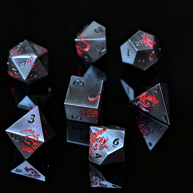 Red dragon patter-silver