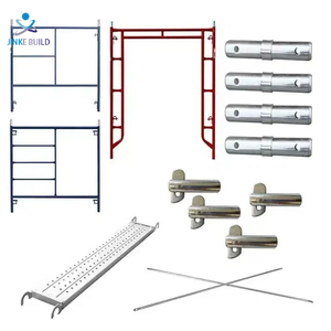 Tianjin Factory Q345 Andamio de Marco H galvanizado Caminar a través del andamio de marco pintado - Product Image 5