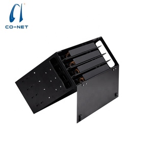 Carcasa de 19 "1U 2U ODF SC LC 24 48 96 puertos, marco de distribución, panel de parche de fibra de tipo giratorio - Product Image 4