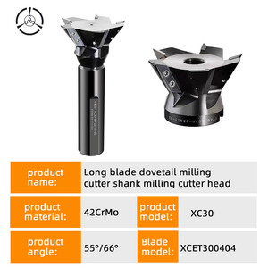 Dovetail Slotting <strong>Cutter</strong> YW55 Degree 60 Dovetail Slotting <strong>Cutter</strong> Bar With XC30 Blade Large <strong>Deep</strong> Slotting <strong>Cutter</strong> - Product Image 3
