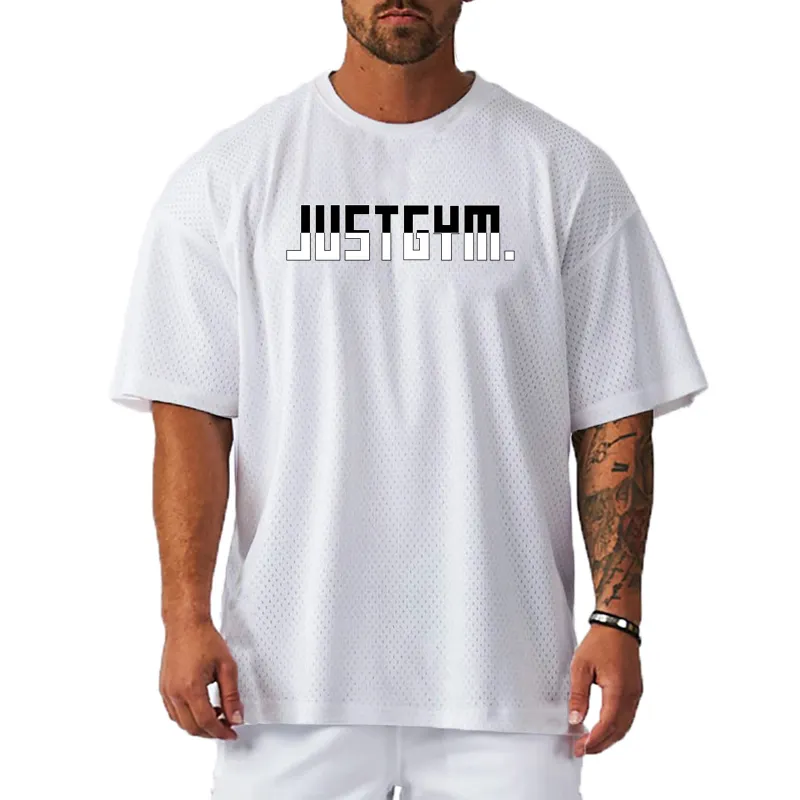 Camiseta de manga corta para hombre, ropa de calle informal Lisa personalizada, de gran tamaño, venta al por mayor