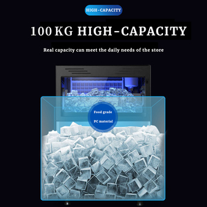 Automatic Home &amp; Commercial Small <strong>Ice</strong> <strong>Cube</strong> Block Making Machine 25KG-80KG Cooling Refrigerator with <strong>Display</strong> Function