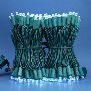 Impermeable IP44 IP65 al aire libre Mini <span class=keywords><strong>LED</strong></span> cadena luz 5mm gran angular <span class=keywords><strong>LED</strong></span> luces de Navidad para jardín Patio árbol iluminación Decoración