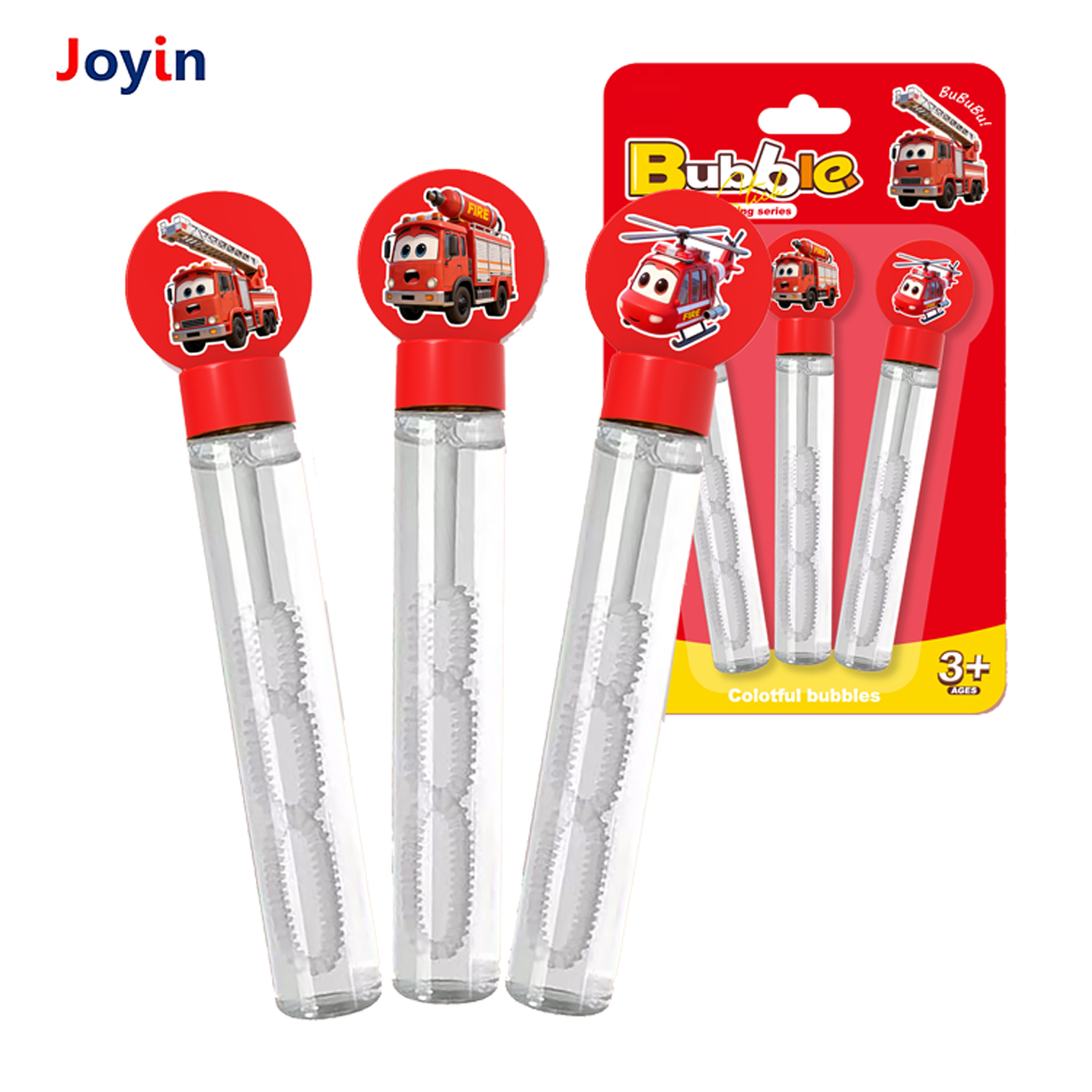 Mini varita de burbujas de camión de bomberos