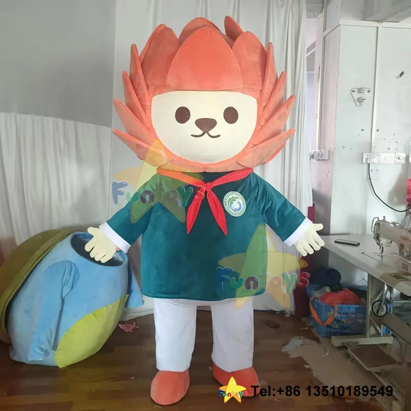 Funtoys personalizzato orso riccio leone caratteristico mascotte Costume carnevale Halloween Cosplay cartoni animati natale per adulti