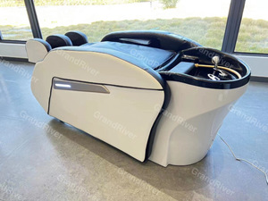 Lüks Modern tay kuaför sandalyesi salon şampuan yatak için 4d tam vücut elektrikli kafa spa masaj koltuğu - Product Image 5