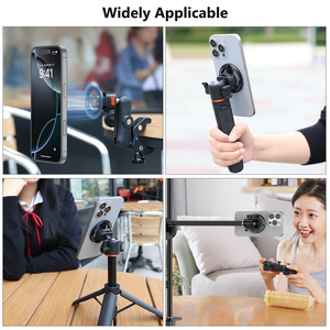 Vrig Mg-24 alüminyum alaşım telefon tutucu 1/4 inç Android telefonlar için telefon tripodu dağı taşınabilir manyetik özel konu