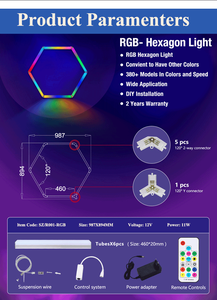 Großhandel Custom Safety Fernbedienung Sechseck Beleuchtung RGB LED Arbeits scheinwerfer 12V RGB Licht