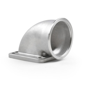 2.5'' 3'' 3.5&quot; Vband 90 Degree Cast <strong>Turbo</strong> Elbow Adapter Flange for <strong>T3</strong> T4 Turbocharger 304 Stainless Steel