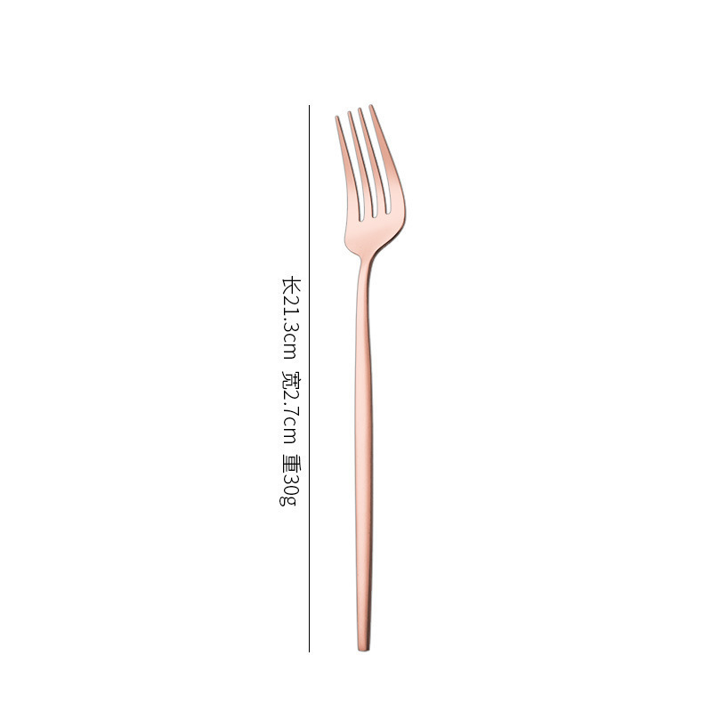 Rose gold dinner fork