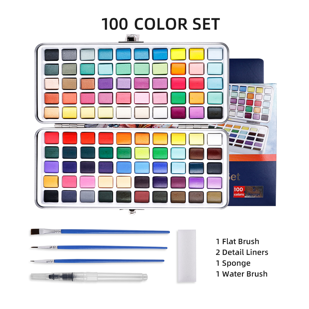 100 couleurs multicolores