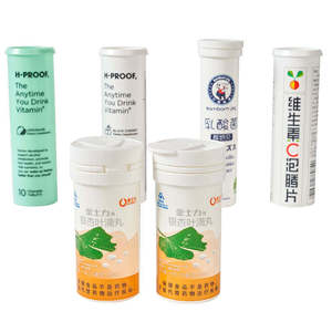2025 Hot Bán 30Ml 40Ml 50Ml Biểu Tượng Tùy Chỉnh Dễ Dàng Làm Sạch Vitamin C Rỗng Sủi Tablet Chai Với Cap - Product Image 5