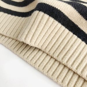 Outono e Inverno das Crianças Colete Listrado Moda Masculina Pullover 100% Algodão Roupas De Bebê
