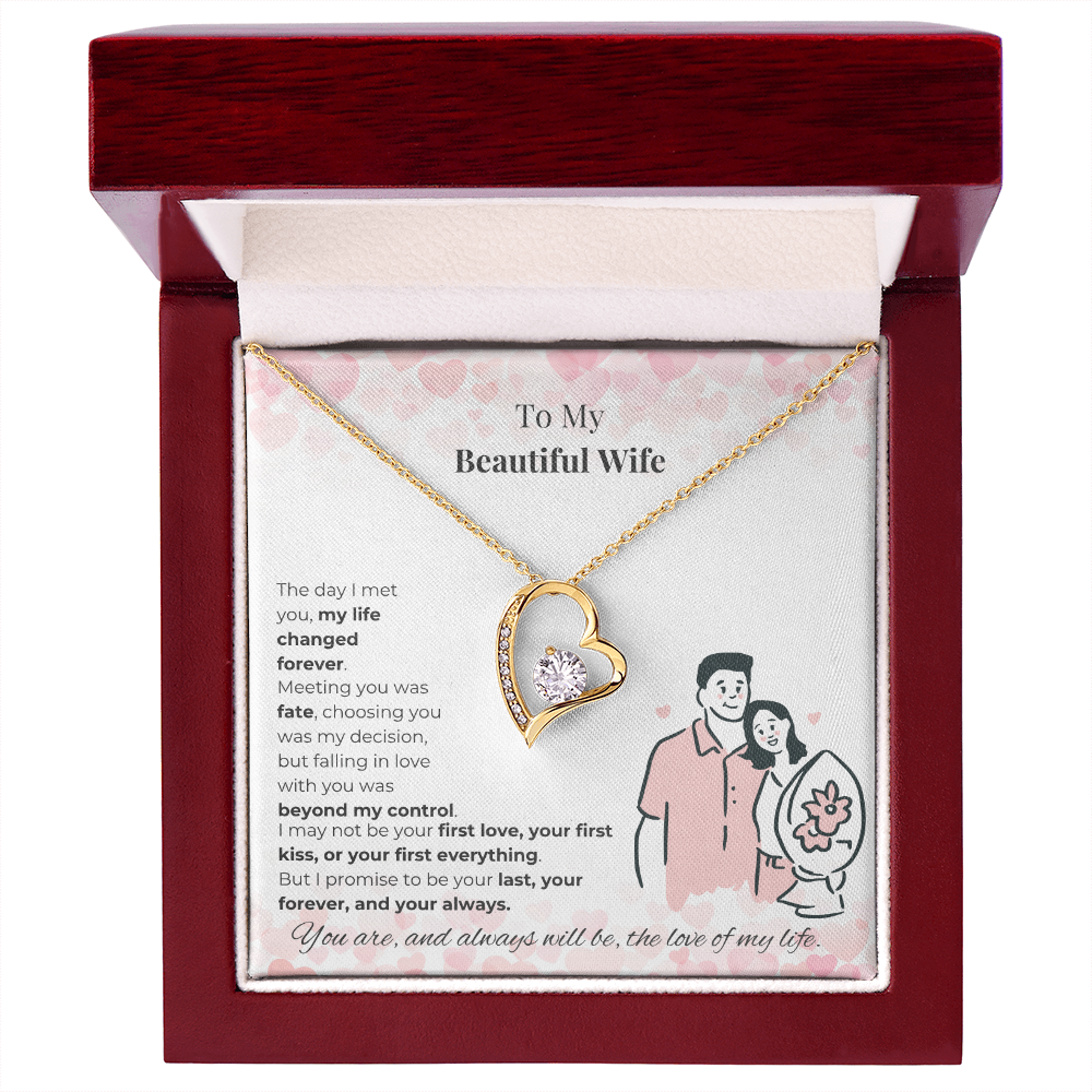 Card + Gold Necklace (LED Light Box)