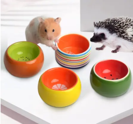 Großhandel Hamster Keramik Feeder Food Bowl Food Bowl Kaninchen Hamster Keramik schale