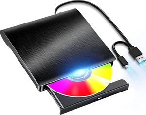 External DVD Drive Burner USB 3.0 Type-C Writer Recorder Optical Drive <strong>CD</strong>/DVD <strong>ROM</strong> for Windows11 <strong>PC</strong> Laptop US - Product Image 1