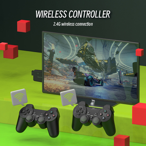 PS1/GBAビデオゲームコンソール用ダブルワイヤレスコントローラーゲームスティック4K10000レトロゲームクリスマスギフトY3Lite