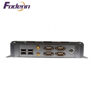 Accesorios de puerto de E/S múltiple OEM Panel táctil Computadora industrial Computadoras de escritorio Todo en una Pc Aleación de aluminio sin ventilador mini pc i7 I5 I3