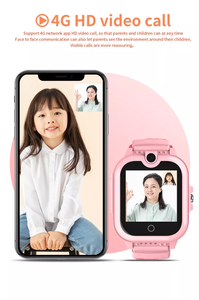 Redlex IP67 Wasserdichte Smart Watch Support-Kameraspiel Zwei Möglichkeiten-Telefonanruf 4G Kids GPS Tracker Smartwatch mit Setra cker 2 App - Product Image 4