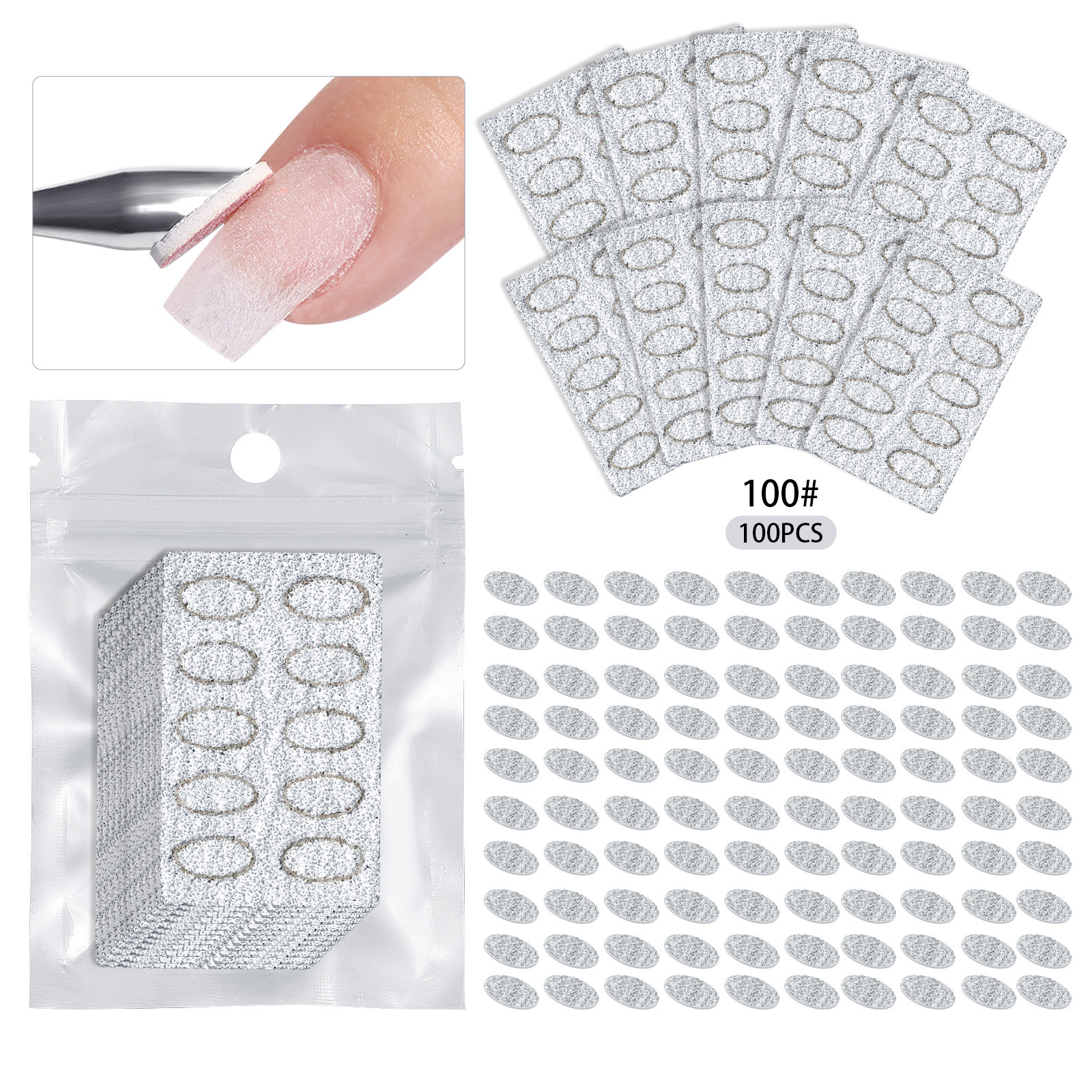 Bianco (100 pezzi/sacchetto) 100#