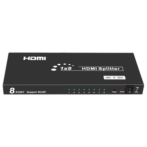 Divisor HDMI de ocho puertos Fjgear, 1 entrada y 8 salidas Plug and Play hdmi1.4, carcasa de hierro 3840*2160 @ 30Hz - Product Image 1