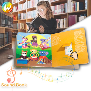 High Quality Printing Eco-Friendly Music Custom Sound <strong>Book</strong> Print Children Cardboard Sound <strong>Book</strong> for Kids - Product Image 1