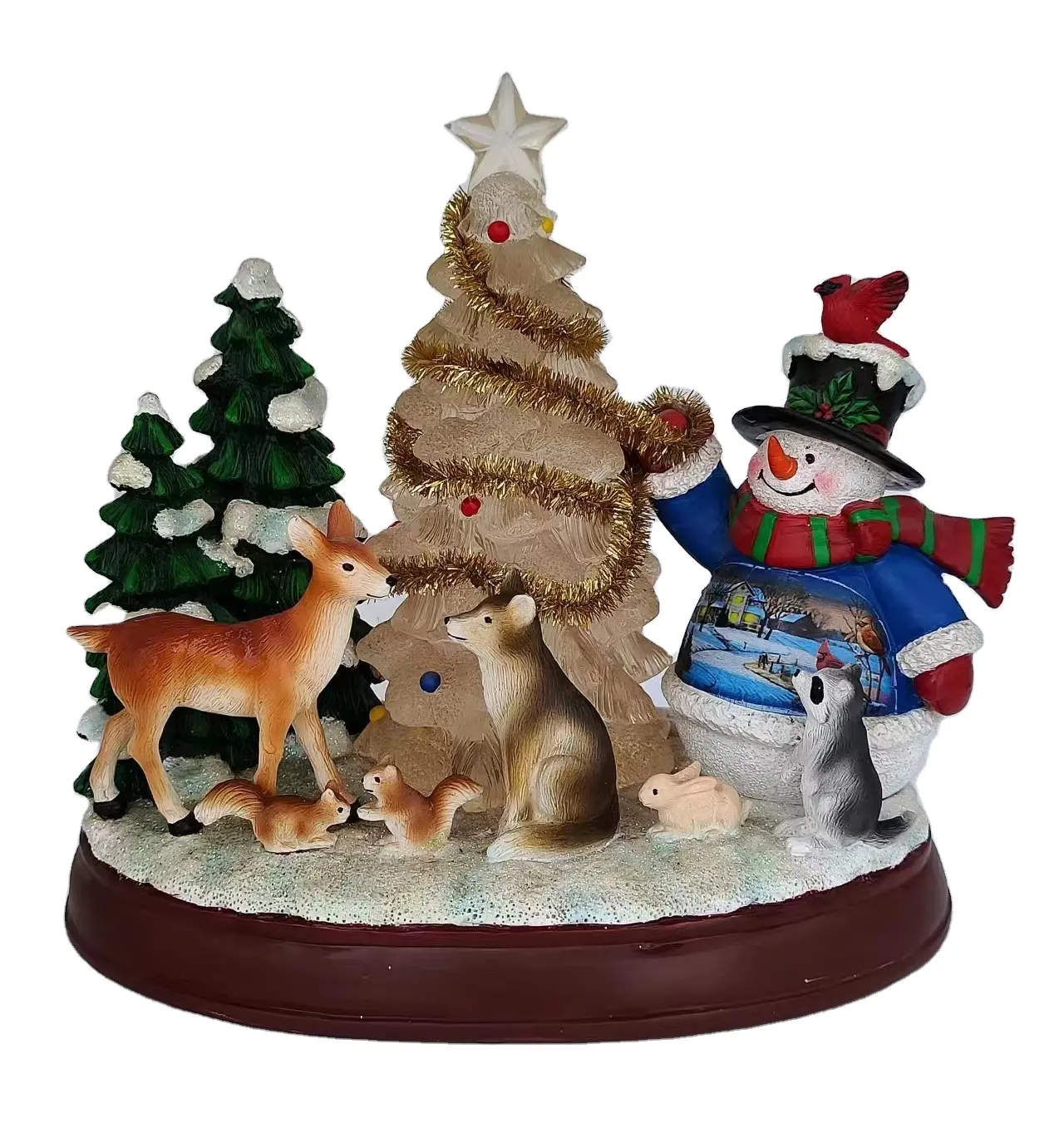 直接カスタマイズされたクリスマスツリー雪だるま家の装飾品装飾ギフト工芸品を製造