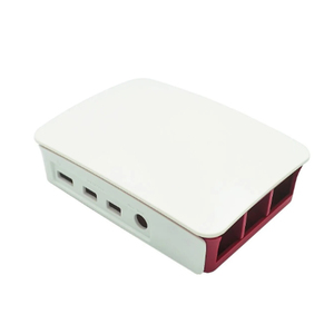 Für Raspberry Pi 3 4 Modell B ABS-Gehäuse Kunststoff box White Shell Klassisches Design mit Lüfter mit Kühlkörper für Raspberry Pi 3 4