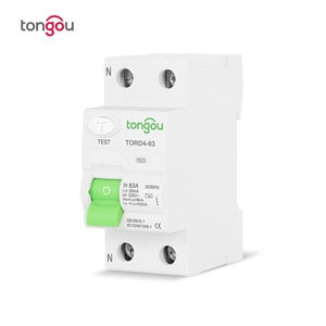 Tongou 18 מ "מ 2p שיורית התקן הנוכחי <span class=keywords><strong>rcd</strong></span> מיניאטורי <span class=keywords><strong>rcbo</strong></span> מעגל חשמלי <span class=keywords><strong>Rcbo</strong></span> 16a עד 63a 30ma ל 300ma