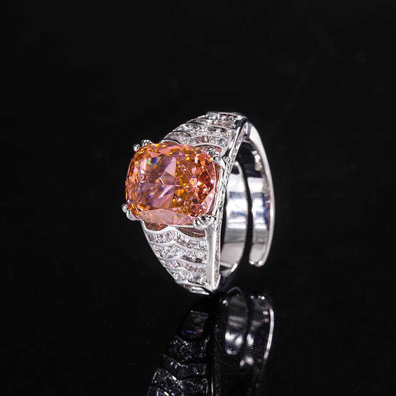 Bague papalacha taille ajustable, coupe Fleur de Glace