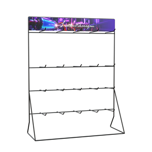 Banco 4 livelli espositore per batteria in metallo cremagliera per piccole cose Display portachiavi espositore per Snack - Product Image 6