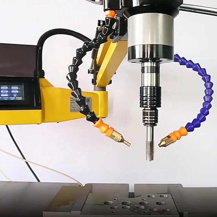 M3-M16-M20 Cnc Universeel Type Elektrische Tapping Machine Verticale Tapper Lucht Blazen En Brandstofinjectie Boorgereedschap Met Chucks