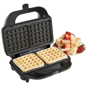 Portable Mini Easy to Clean Breakfast <strong>Maker</strong> Detachable Stainless Steel 4 <strong>2</strong> Slice Deep Waffle Machine <strong>Cake</strong> Oven Sandwich <strong>Maker</strong> - Product Image 2
