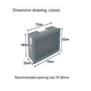 Taidacent-Monitor analógico ajustable para válvulas PLC 0-5V-10V, indicador de proceso de 4-20mA +/-50V 0-20mA, medidor de Panel de pantalla Digital - Product Image 6