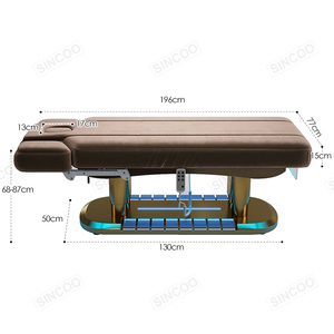 Di alta qualità Spa trattamento riscaldato lettino da massaggio vibrante salone di bellezza medico sedia viso letto elettrico lettino da massaggio - Product Image 6