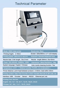 Industriale stampante a getto d'inchiostro CIJ Batch numero QR codice codificatore macchina per bottiglia cavo di scadenza - Product Image 5