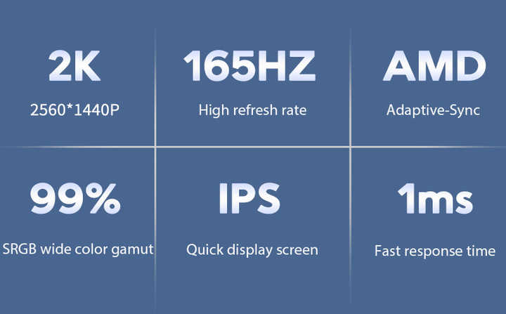 BEST Price 24inch Monitor 27 Inch Curved 2K QHD 1440P 144hz 165Hz LCD 1ms PC Desktop Computer Screen Gaming Monitor
