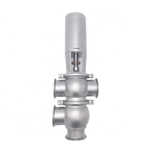 Stainless Steel SS304 Sanitary Diversion Valve <strong>Model</strong> <strong>TL</strong> 22 Multi-way Pneumatic Flow Control Shutoff Structure Designed for Water - Product Image 2