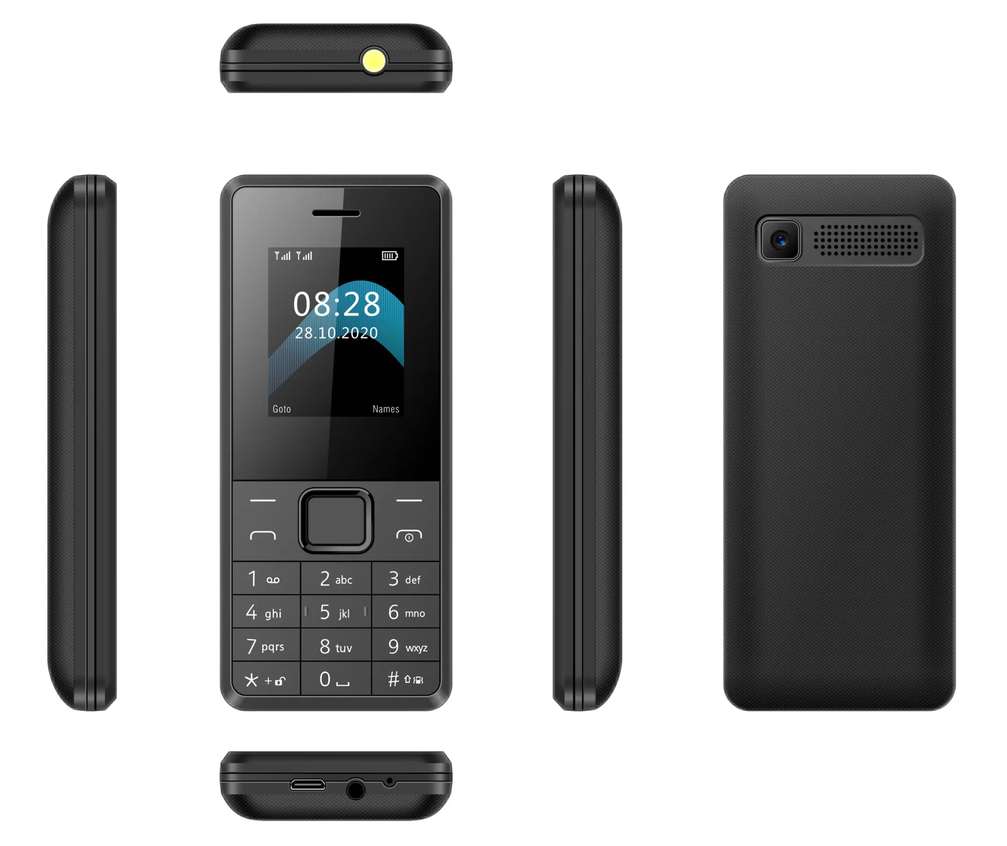 Itel 2160 खुला के लिए 1. 77 इंच सेल फोन 2 जी सस्ते छोटे आकार दोहरी सिम जीएसएम Qwerty कीपैड मोबाइल फोन