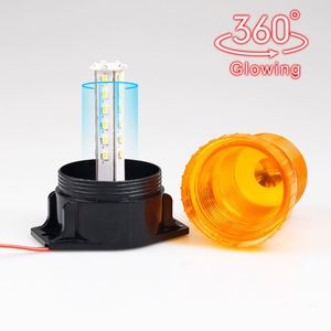 24V 12v发光二极管紧急闪光灯旋转报警琥珀色蓝色红色信号灯叉车旋转闪光灯泡 - Product Image 5